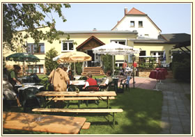 Biergarten im Landhotel Eggersdorf